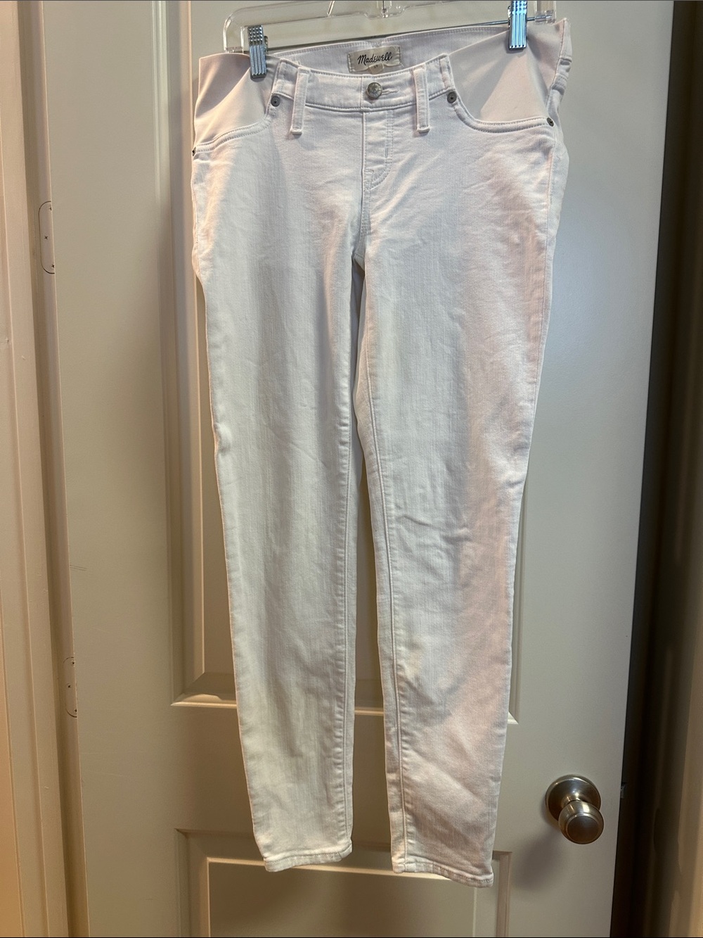 Madewell White Skinny Jeans — Slim Tapered Fit